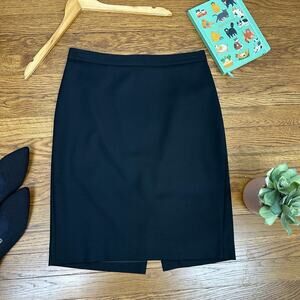 J. Crew Black No. 2 Pencil Skirt in Super 120s Wool